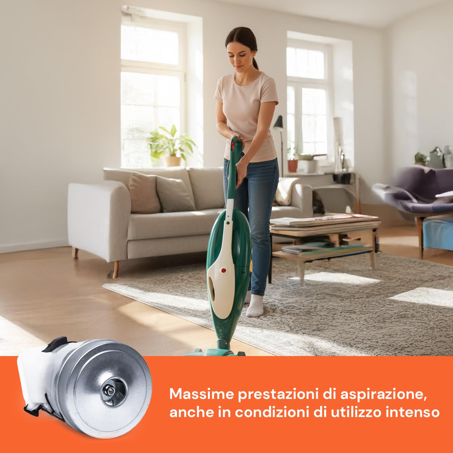 Avilia - Motore Folletto VK135 900W 220/240V Alta Qualità per Ricambio Aspirapolvere, Facile Installazione e Prestazioni Potenti e Durature