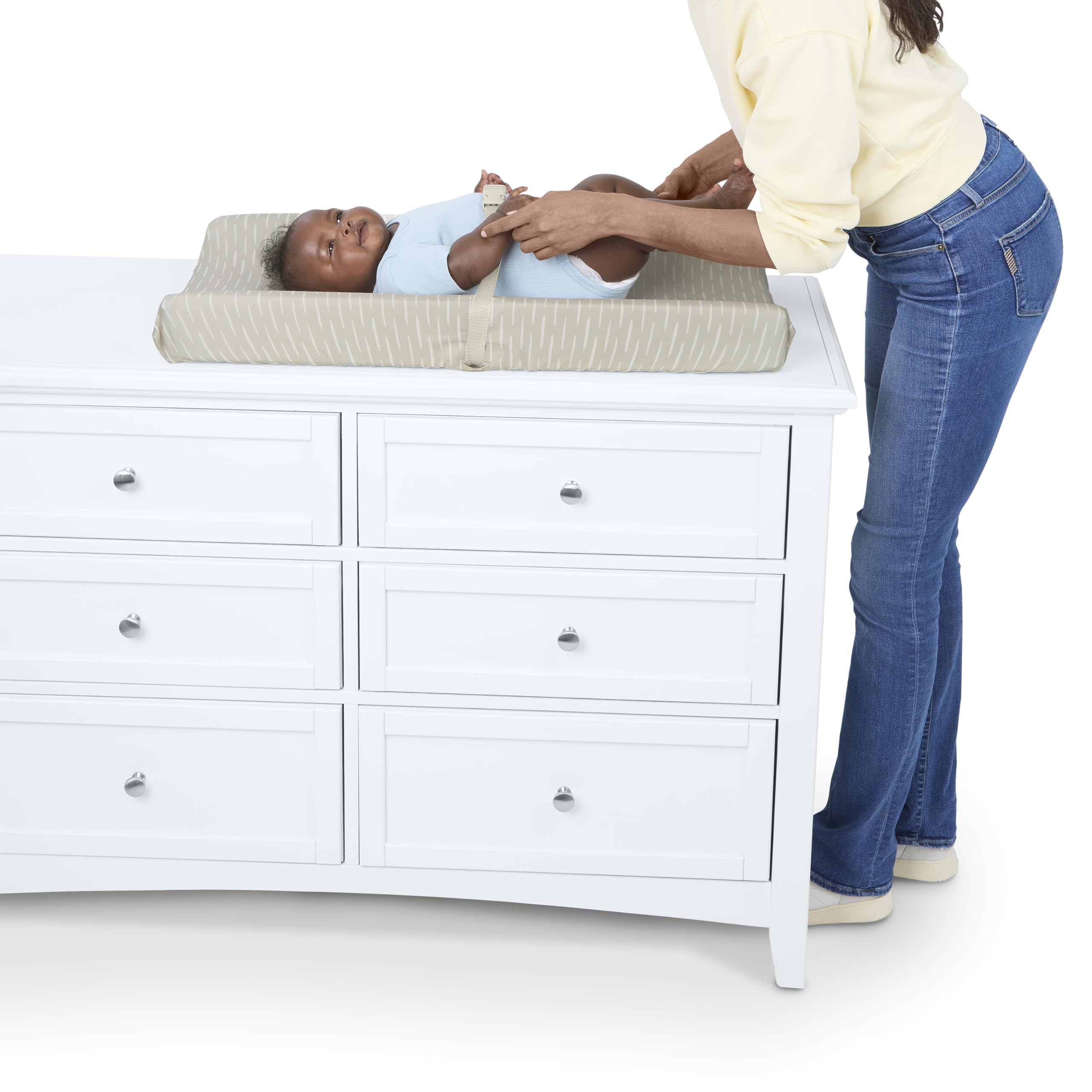 Ingenuity Cambiador bebé Cozy Clean - Impermeable, Antihumedad, Lavable, La Mayoría Mesas Cambio