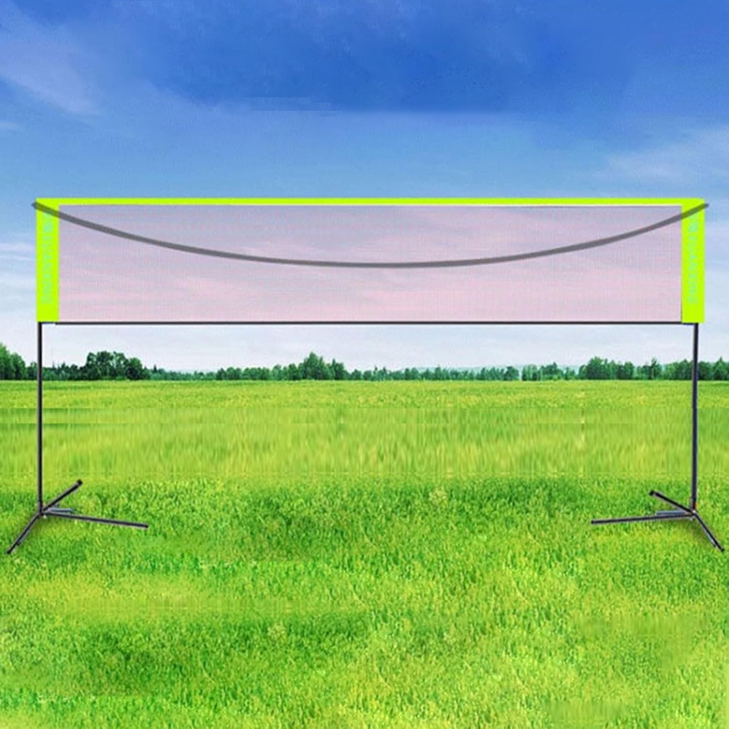 Volleyball Pole, Portable Volleyball Net for Backyard, Net Outdoor with Steel Anti-Sag System, Professional Volleyball Nets Set for Backyard and Beach