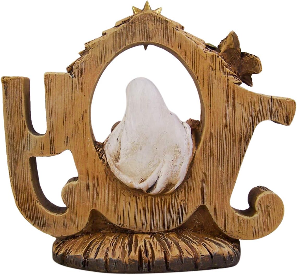 CBC Group Avalon Gallery - Advent and Christmas Nativity Figurine, 6.5 x 6-Inch, Christmas Joy, Brown