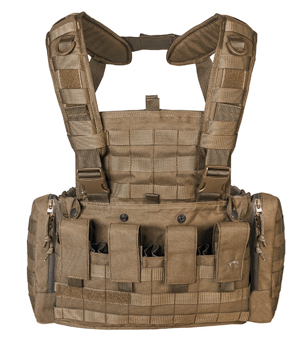 Tasmanian Tiger TT Chest RIG MKII Chaleco Multifuncional para la Caza, la Pesca o el Uso Militar con Cuatro Bolsillos para Cargadores G36