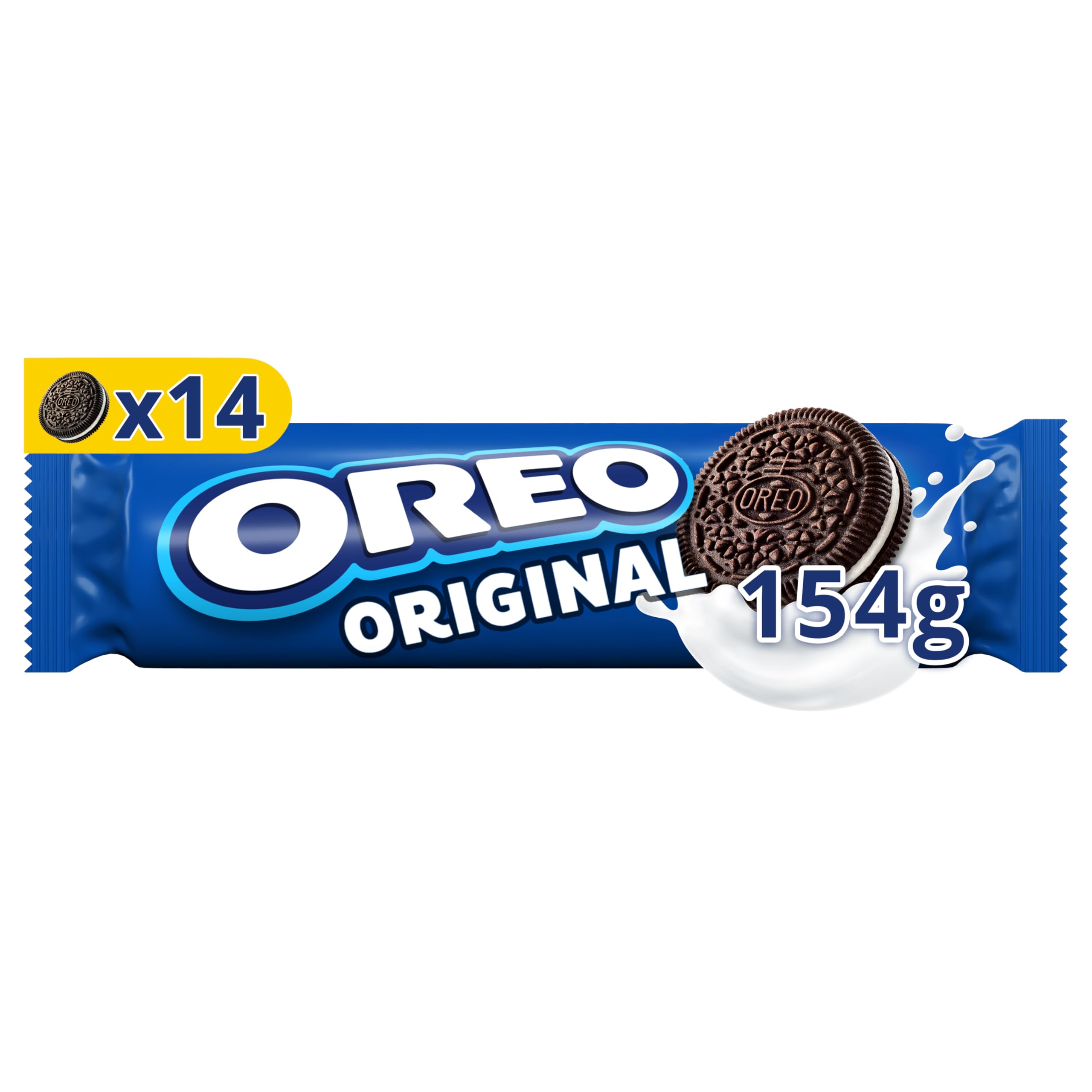Oreo Galletas de Chocolate Rellenas de Crema Sabor Vainilla 154 g