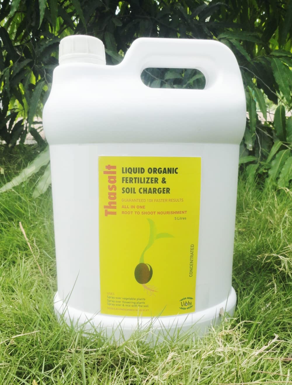 Vibhi Thasalt Liquid Soil Booster | With Micro & Macro Nutrients | Npk | Immunity & Growth Booster For All Plants| Organic Liquid Fertilizer For All Indoor And Outdoor Garden| 5 Ltr (B0B3TSJ8PY) Amazon Price History, Amazon Price Tracker