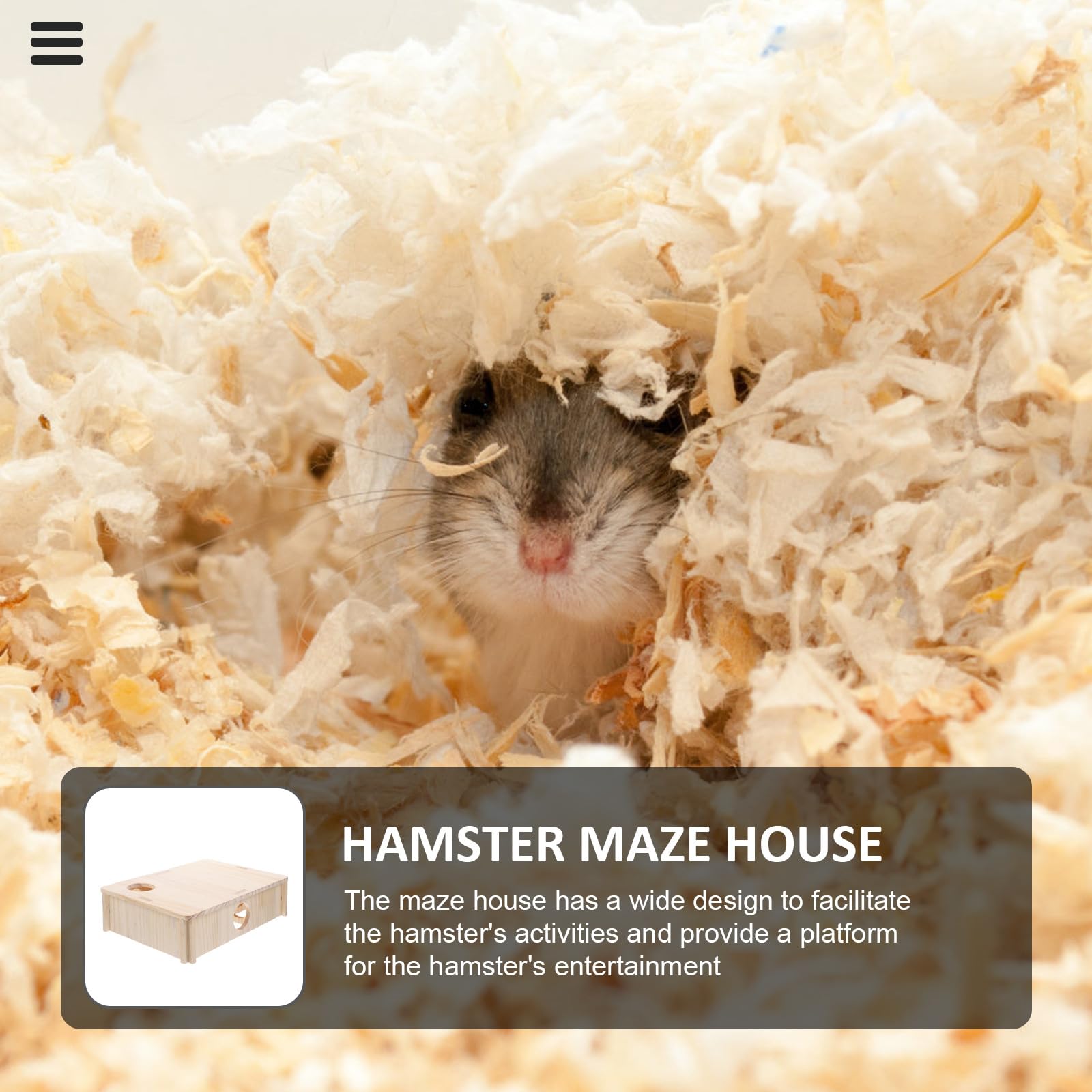 Hamsterhaus mit Labyrinthform für Hamster und Ratten Komfortable Ruheplattform und Entdeckerspiel für Ganzjährigen Einsatz