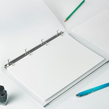 A4 White Refill Pages, 290x210mm, 4-Ring Binder Paper, 100GSM, 45 Sheets