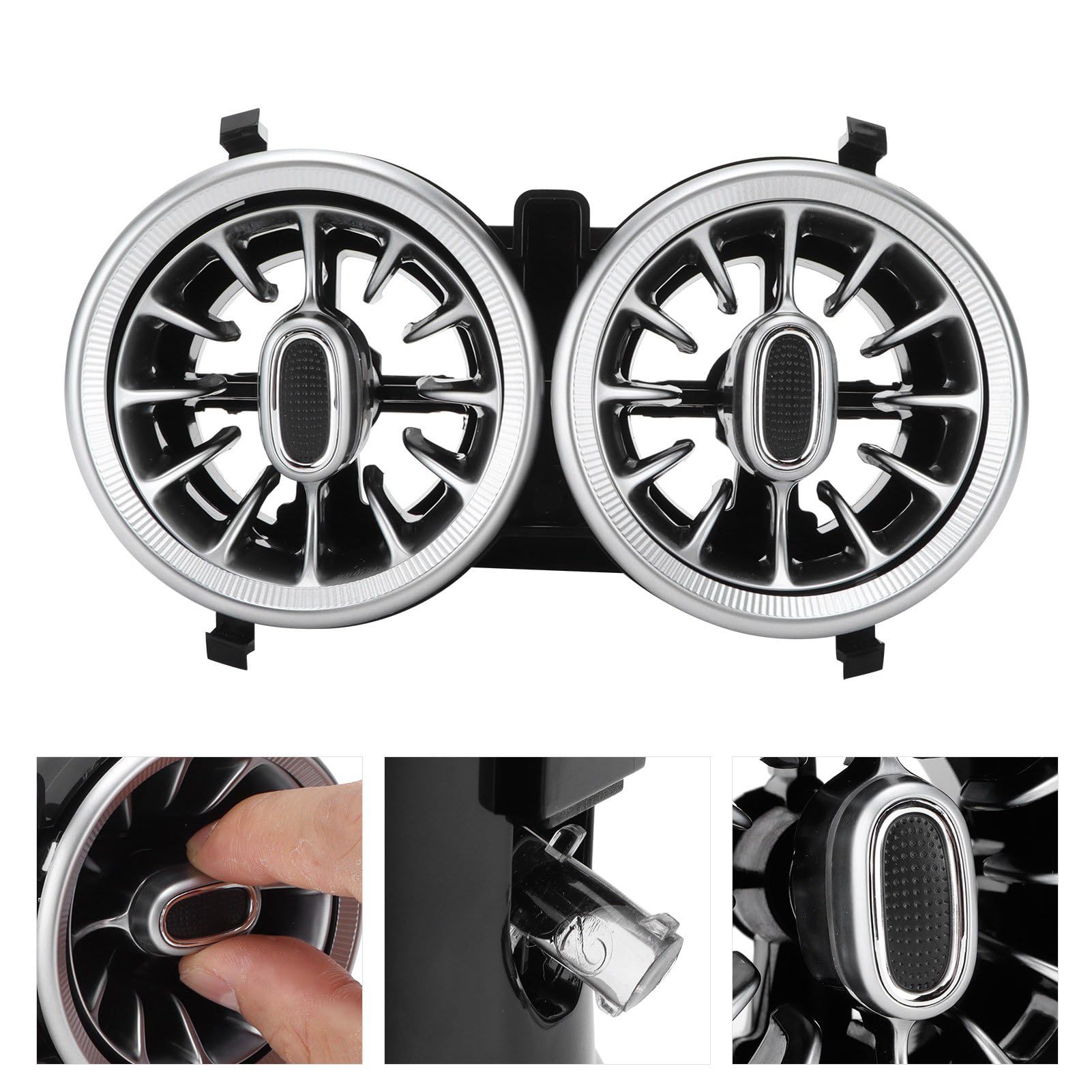 Air Vent LED, 64 Colori Posteriori LED Turbine Ambient Light Kit Lights Sostituzione per A CLA Classe GLA W177 C118 2019+ A CLA Classe GLA