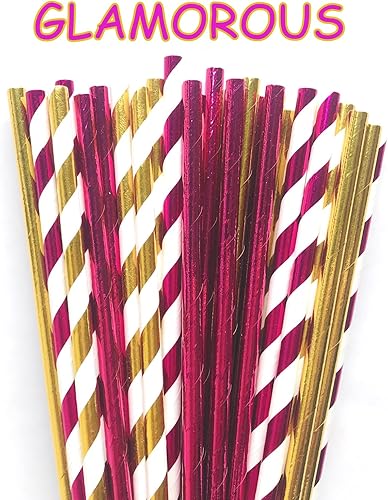 Miniatura 8 de 100 pajitas de papel para fiesta, color azul aguamarina, metálico, plateado, escamas lilas, rayas, rosa, sirena, iridiscente, playa, mar, piscina,