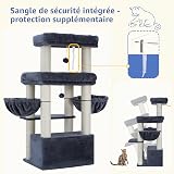 Hey-brother Cat Scratching Post for Large Cats with 8 cm Thick Sisal Posts MPJ02G - 9