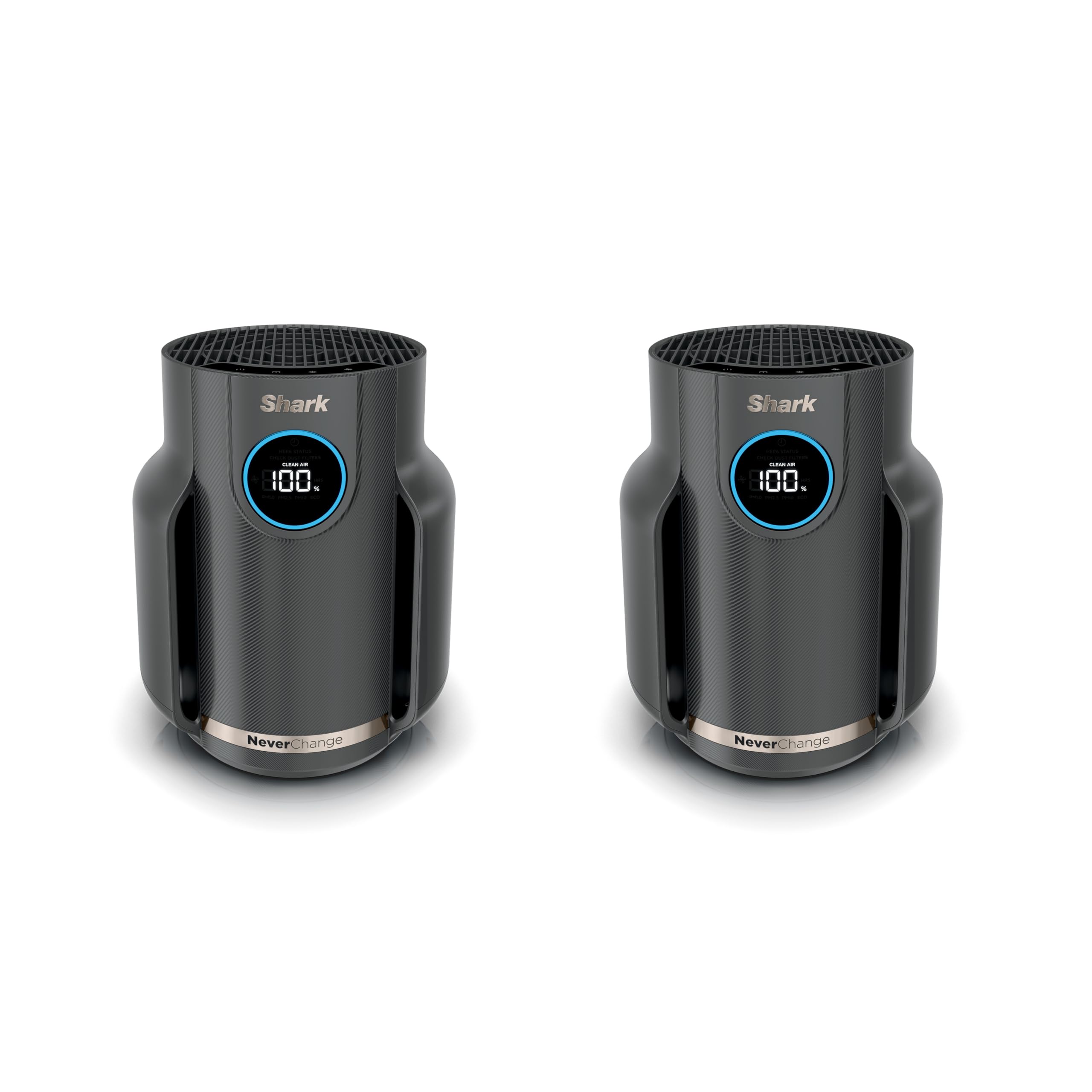 Shark NeverChange Compact Pro Air Purifier 2 pack, HP0712GY1, Dark Grey