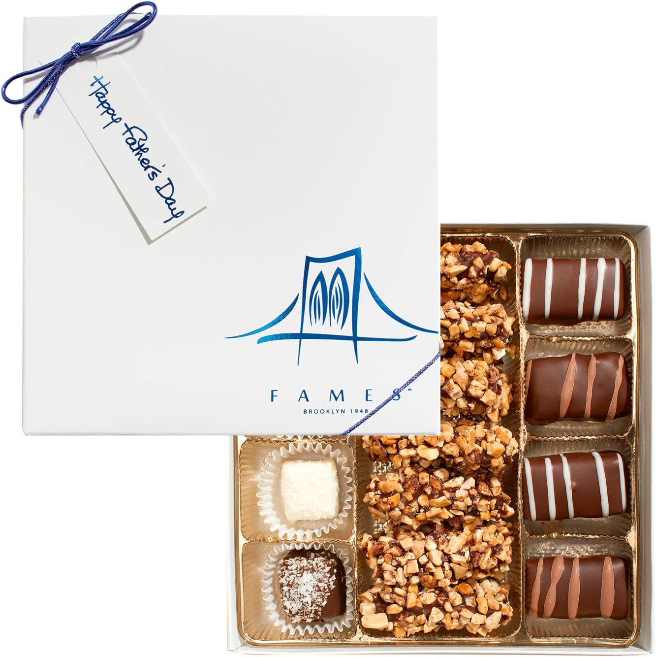 Gourmet Chocolate Gift Box - Luxury Father's Day Chocolates, Happy Birthday Sweet Gift, Everyone Loves Chocolates - Kosher, Dairy Free