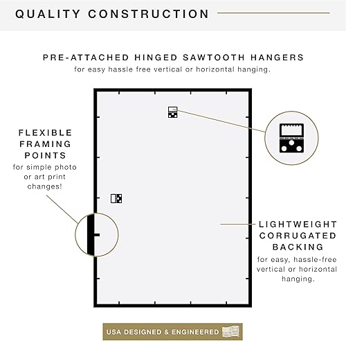 Miniatura 7 de Cuadro para póster de MCS Trendsetter, negro, 20 x 30 pulgadas, 2 piezas