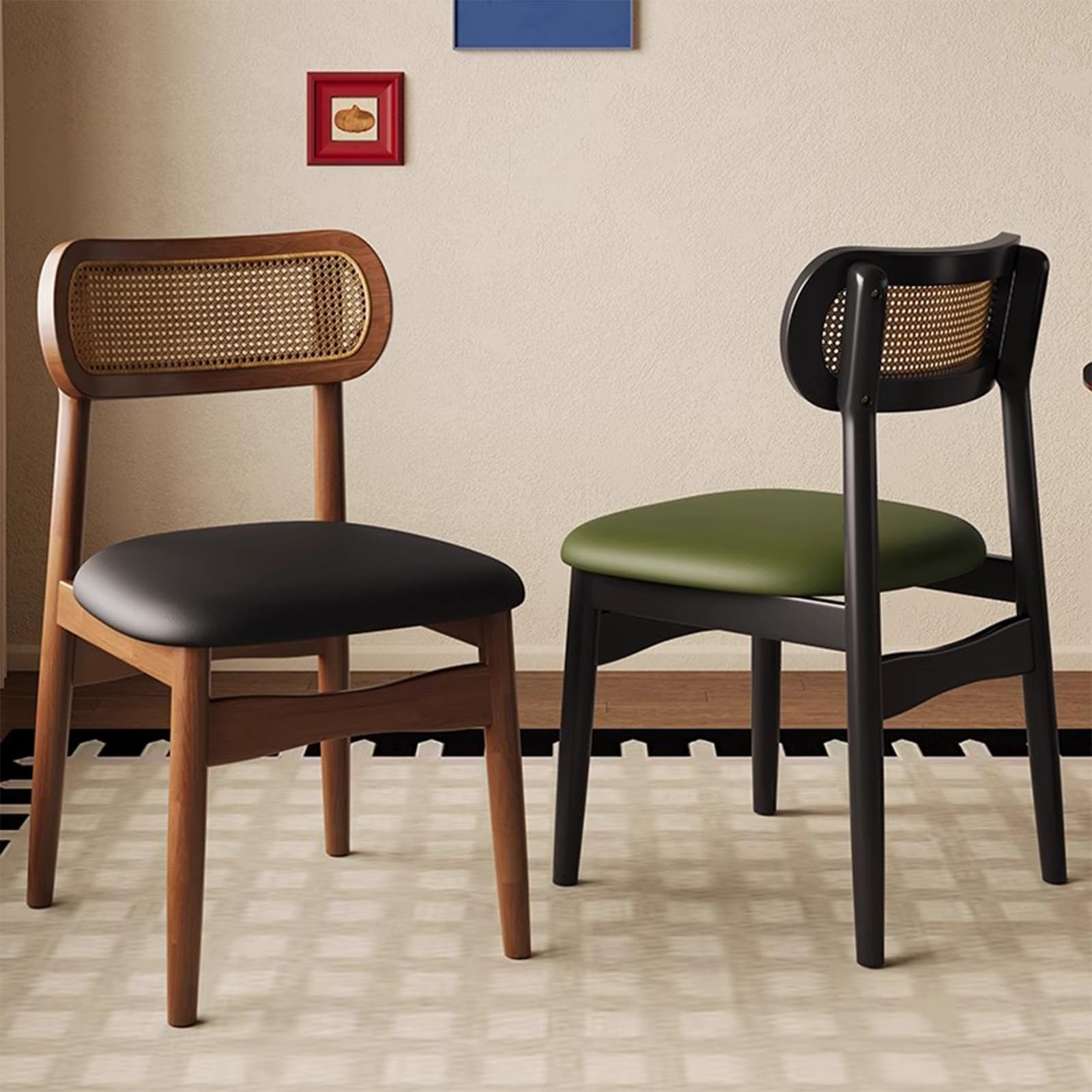 Amazon｜木製ダイニングチェア 2/4/6脚セット、快適なダイニングチェア