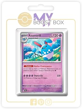 Azumarill 074/191 Reverse - my-booster X  carlate et Violet 8 -  tincelles D ferlantes Box of 10 Pokemon French Cards