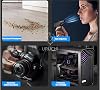 URUCHI X3 2026 Şarjlı Hava Üfleyici & Vakum – Gerçek 130000 RPM, 8000mAh Batarya, 3 Kademeli Turbo Toz Üfleyici ve Çekici, Bilgisayar, Klavye, Ev, Araç ve Dış Mekan Kullanımı, Çantalı