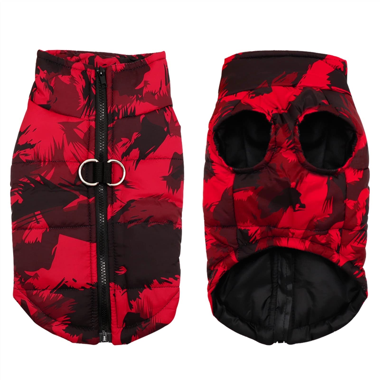 Manteau hiver pour chien petite taille moyenne rouge imperméable 3XL