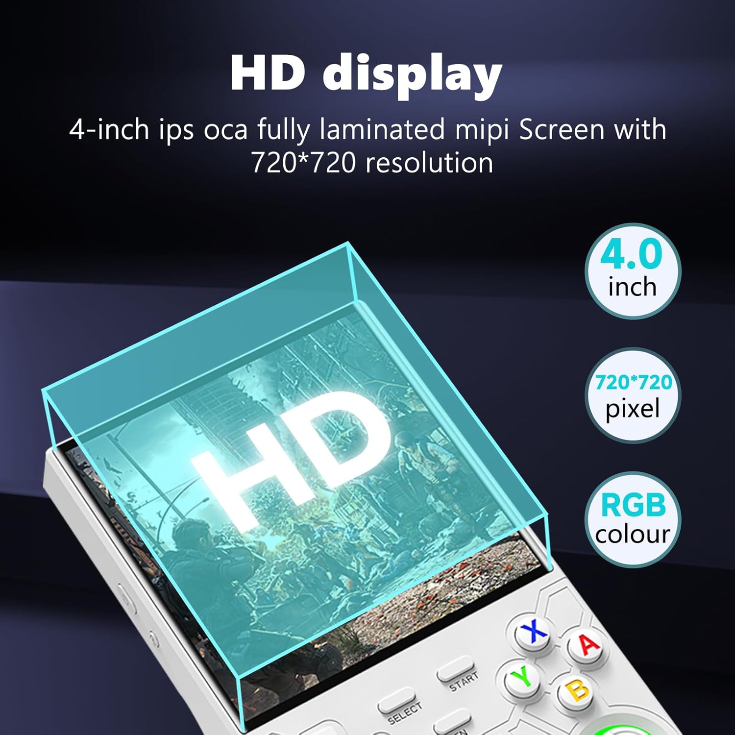 R36 Ultra Retro Handheld Game Console with 4.0-Inch IPS Screen, Preloaded 20000+ Classic Games, Open Source Linux Emulator with WiFi for Multiplayer, Portable Travel Gaming System for Adults & Kids - Image 8