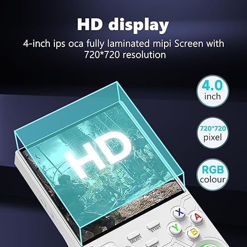 Miniatura 8 de Nueva actualización 2025 R36ULTRA - Consola de juegos de mano retro con 64G incorporados, más de 21000 juegos clásicos, sistema Linux portátil de