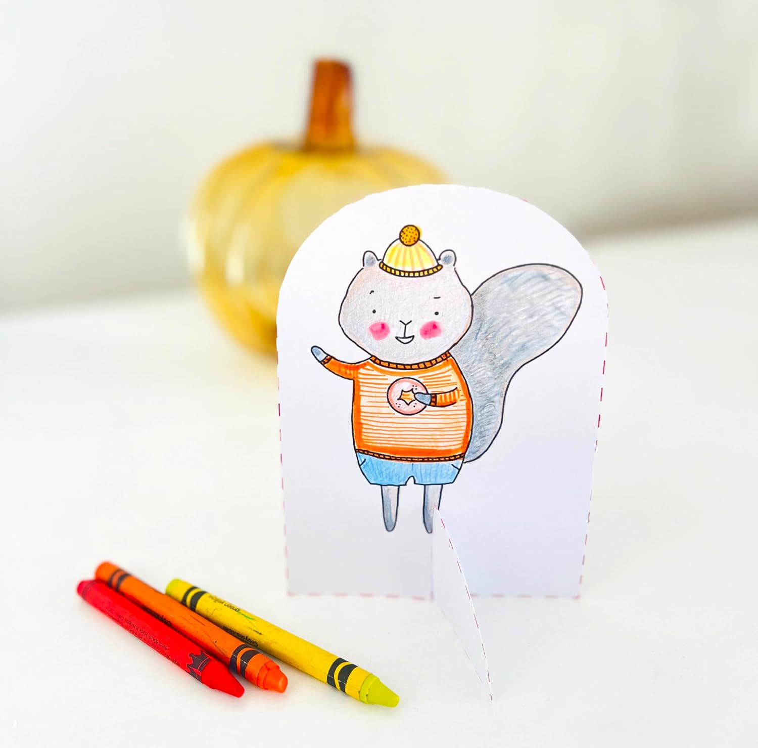Pumpkin Patch Pals: Paper Craft Coloring Book (Color & Punch Fun, 1) image 4