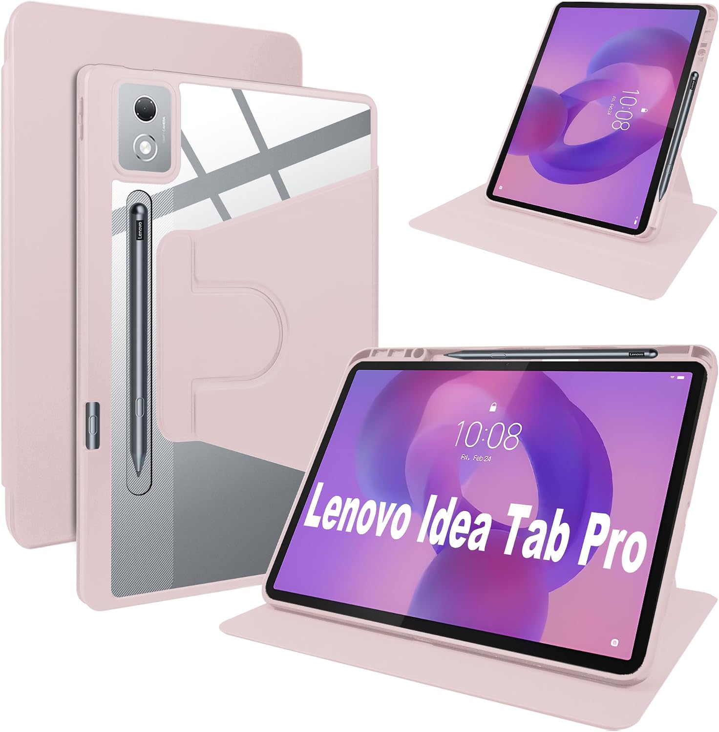 Derwere per Lenovo Idea Tab Pro Cover con Portapenne,Magnetica Antiurto
