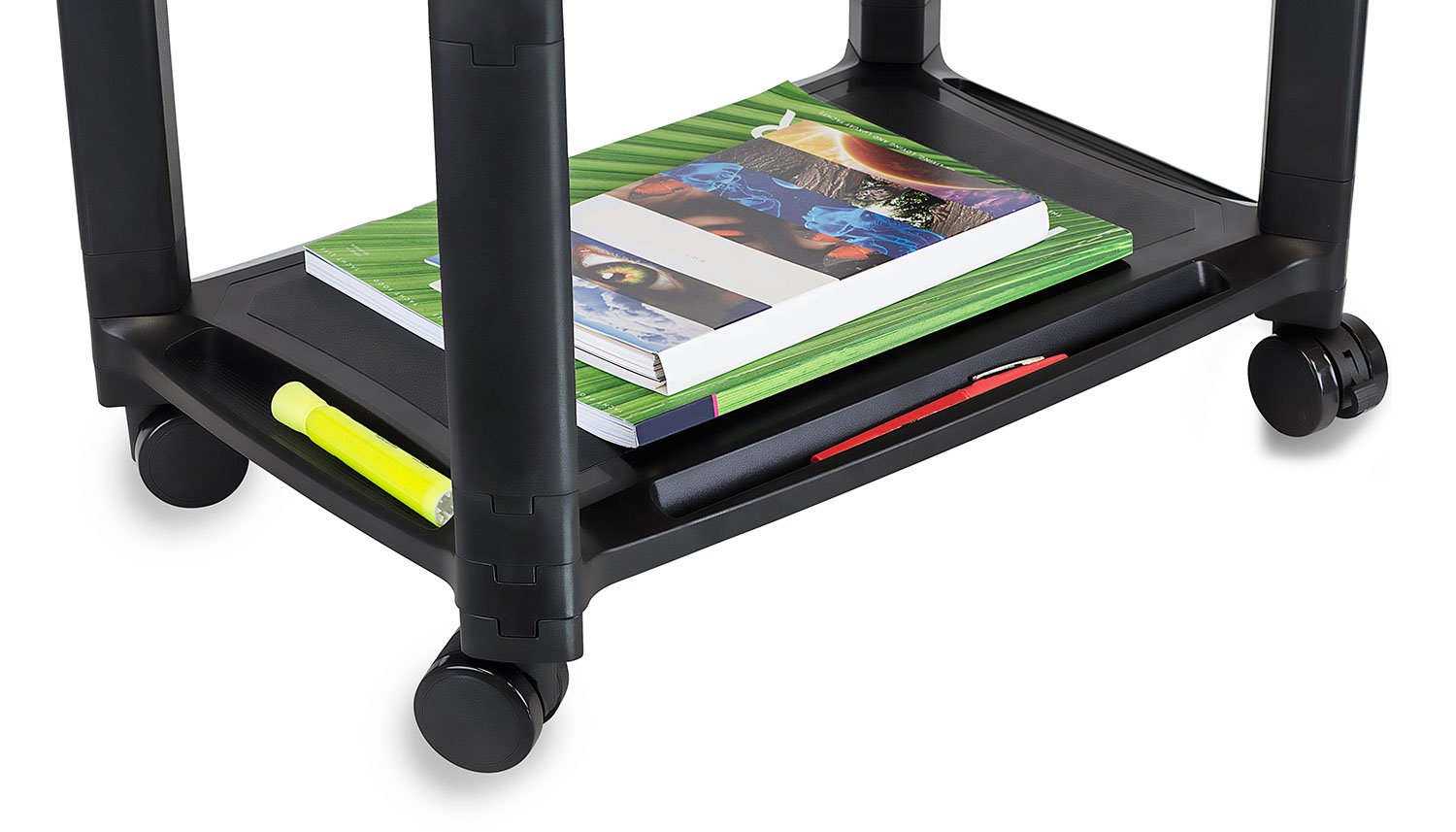 MountIt! Under Desk Printer Stand with Wheels Rolling Printer Cart