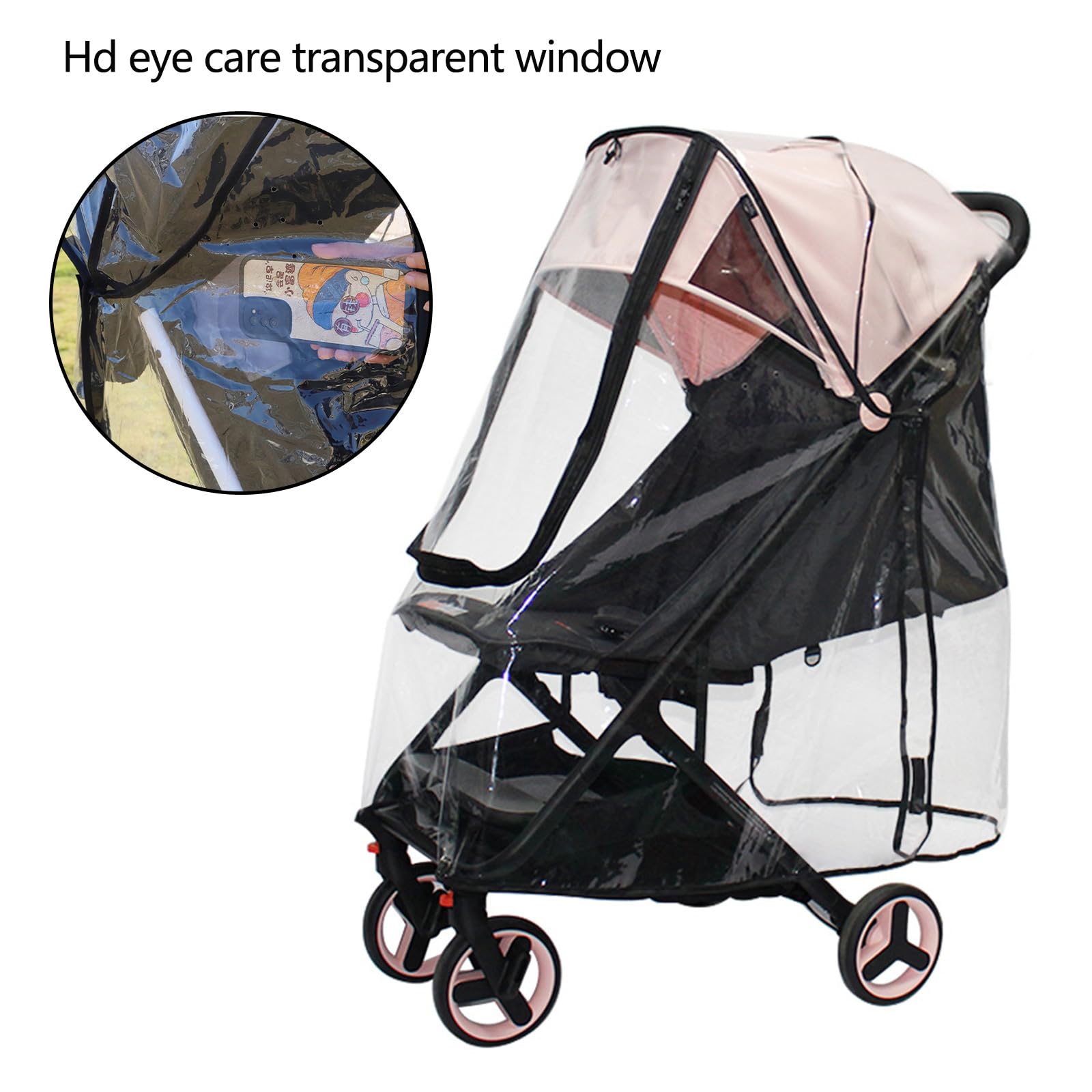 Housse de protection coupe-vent pour poussettes de bébé - Pour l'extérieur