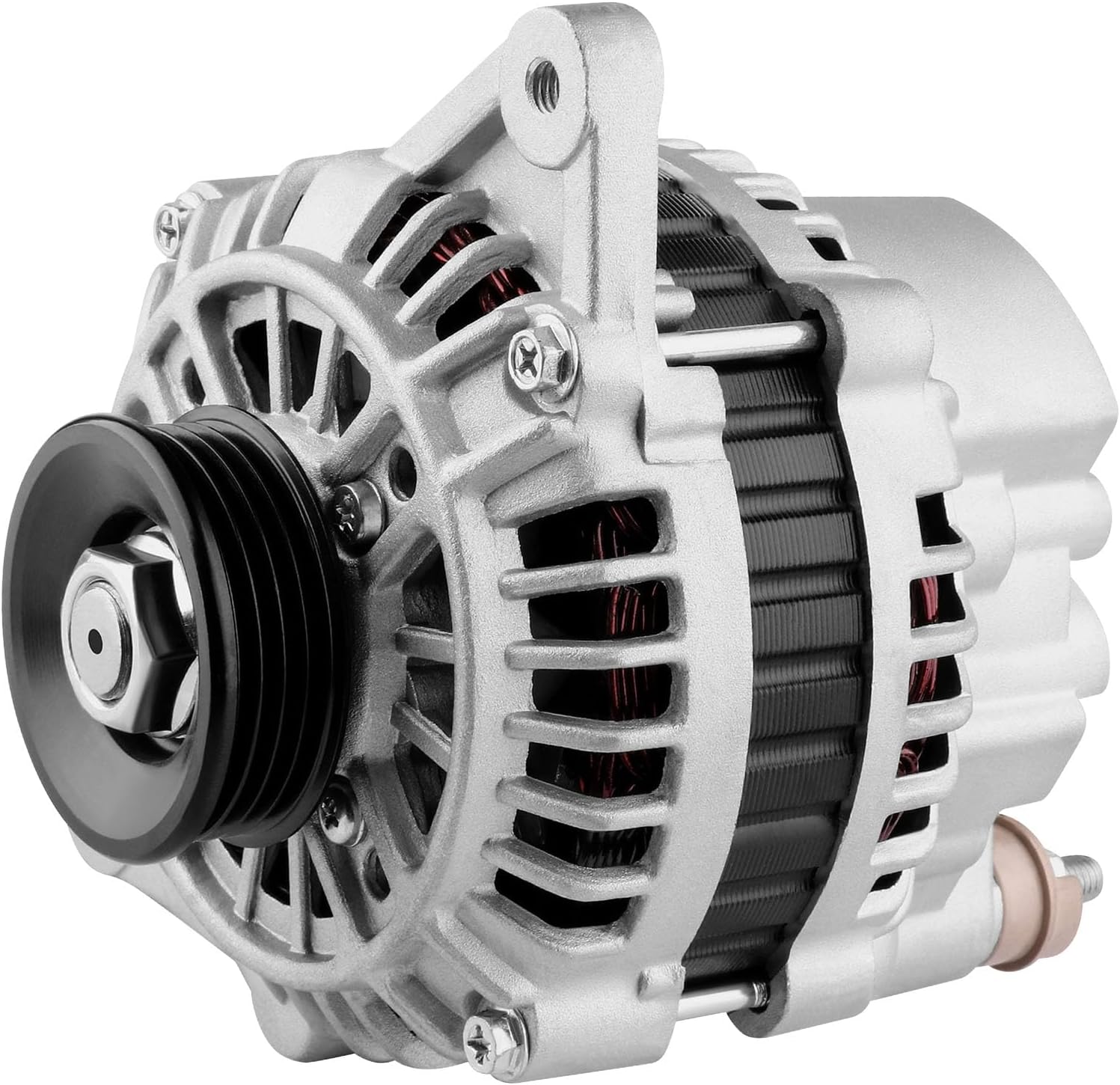 SCITOO Compatible Alternators 13973 Replacement fit for Hyundai Elantra Tiburon Tucson 2.0 Kia Spectra for Sportage 2.0 2005 2006 AB190147 424101 TA000A54101 High Output Alternator