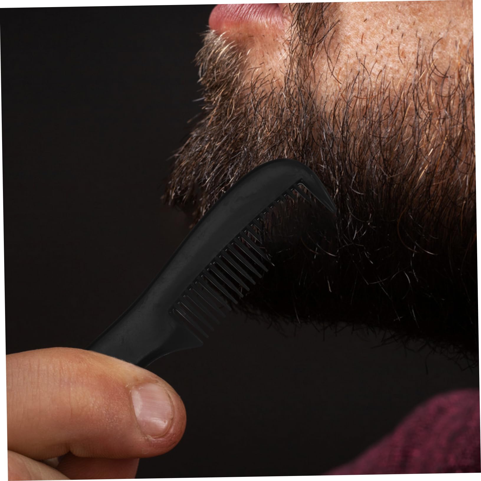 WOFASHPURET 10Pcs Pocket Sized Beard Comb Versatile Grooming Tool for Men for Hair and Eyebrow Styling Suitable for All Hair Elegant Design