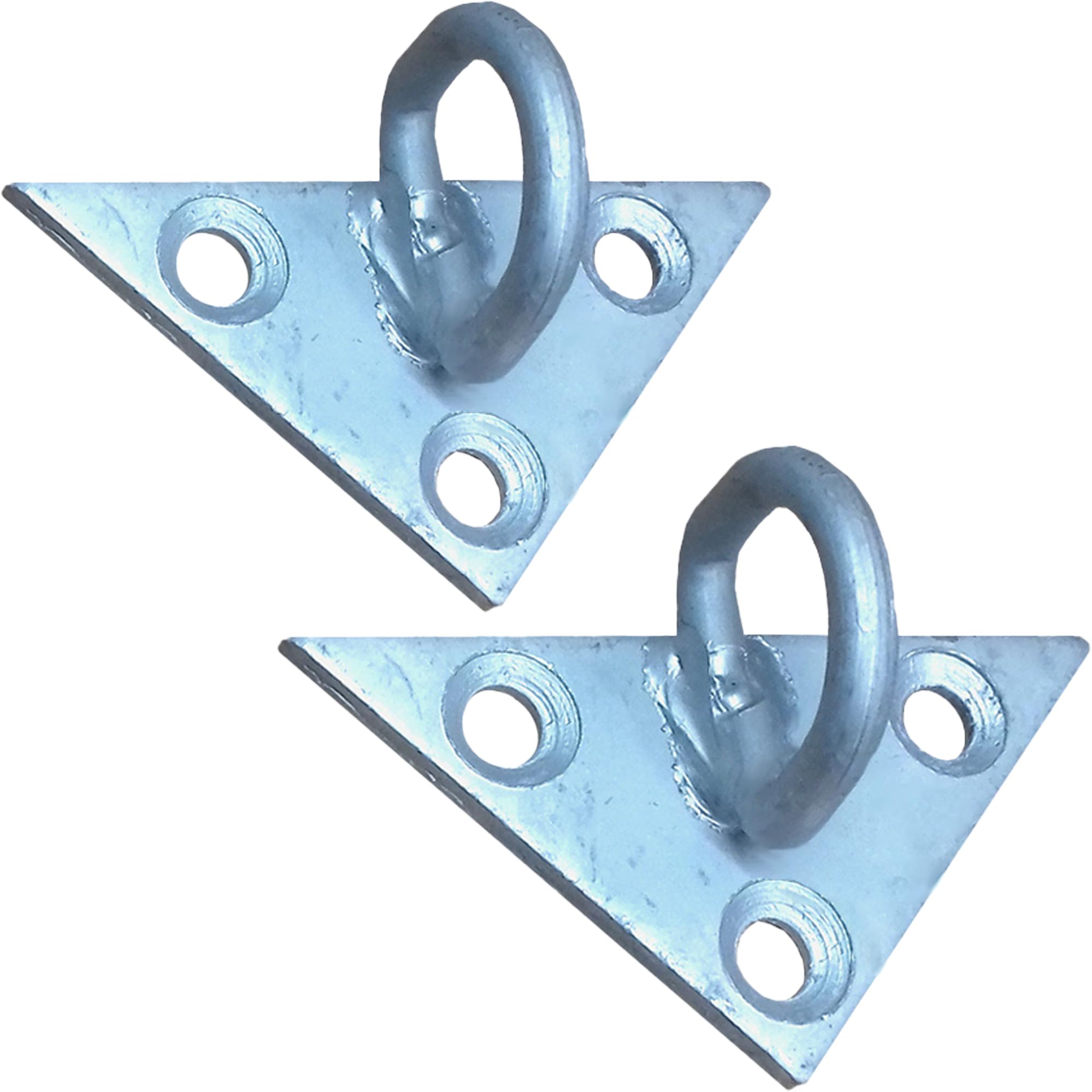 1STec 2 x Heavy Duty BT Droprire Triangular wood or brick wall mount circle loop bracket 22 for supporting overhead Telephone Cable Garden Catenary Wire Turnbuckle Installation in Concrete Masonry