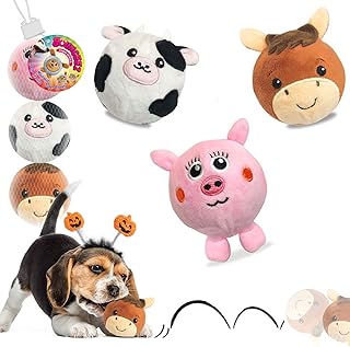 Sponsored Ad - 3 Pack Rubber Dog Ball Toys, 2 in 1 Rubber Bouncy Pet Balls&Squeaky Water Bouncy Balls for Medium Small Pet...