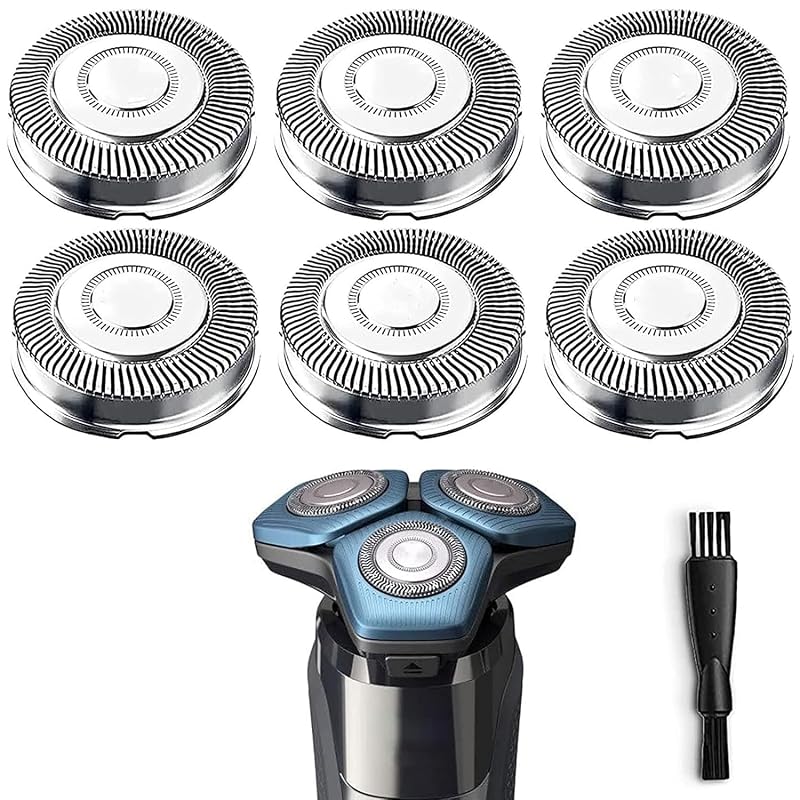 Cabeças de reposição SH70/71 Suleto compatíveis com barbeadores Noreclo Series 7000 e modelos selecionados Series 5000, pacote com 6