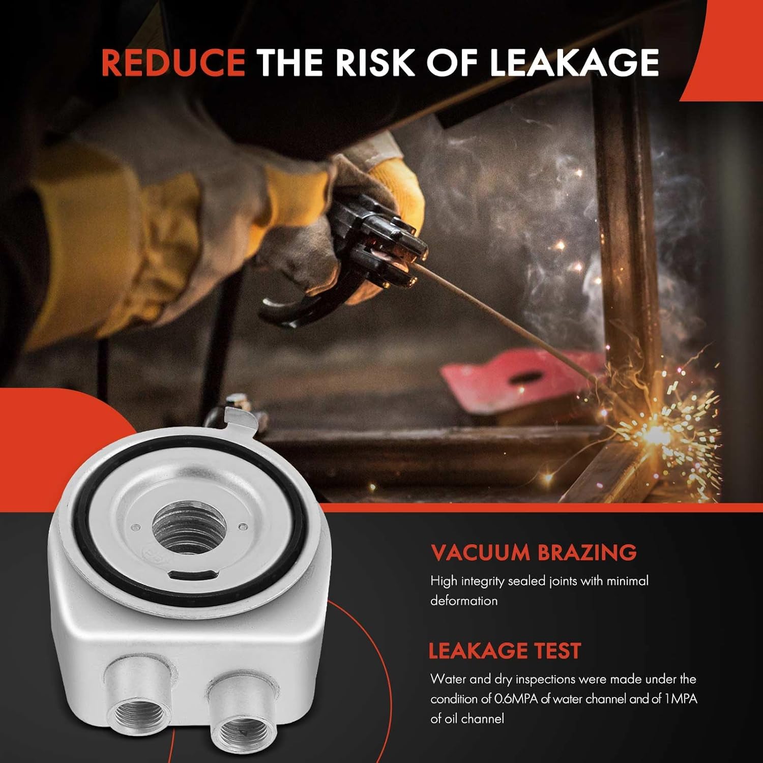 A-Premium Engine Oil Cooler with Pipe, Compatible with Chevrolet Equinox 2018-2020, Malibu 2016-2019, Camaro 2016-2020, Traverse & GMC Terrain & Cadillac CTS, ATS, CT6 & Buick Regal, Envision