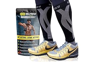 BLITZU Calf Compression Sleeve: Shin Splints Savior for Runners
