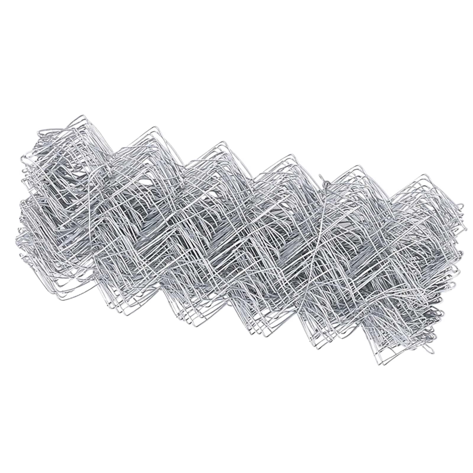 Valla de cadena de plata de 10 x 0,6 m, acero galvanizado, resistente a los rayos UV, resistente y resistente a la intemperie para jardín, terraza y delimitación de parcelas