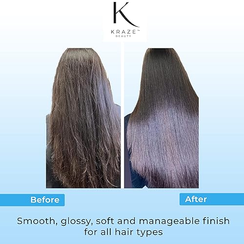 Miniatura 3 de Tratamiento para el cabello alisador de queratina sin formaldehído – Alisado profesional brasileño complejo soplado para un cabello suave y sedoso