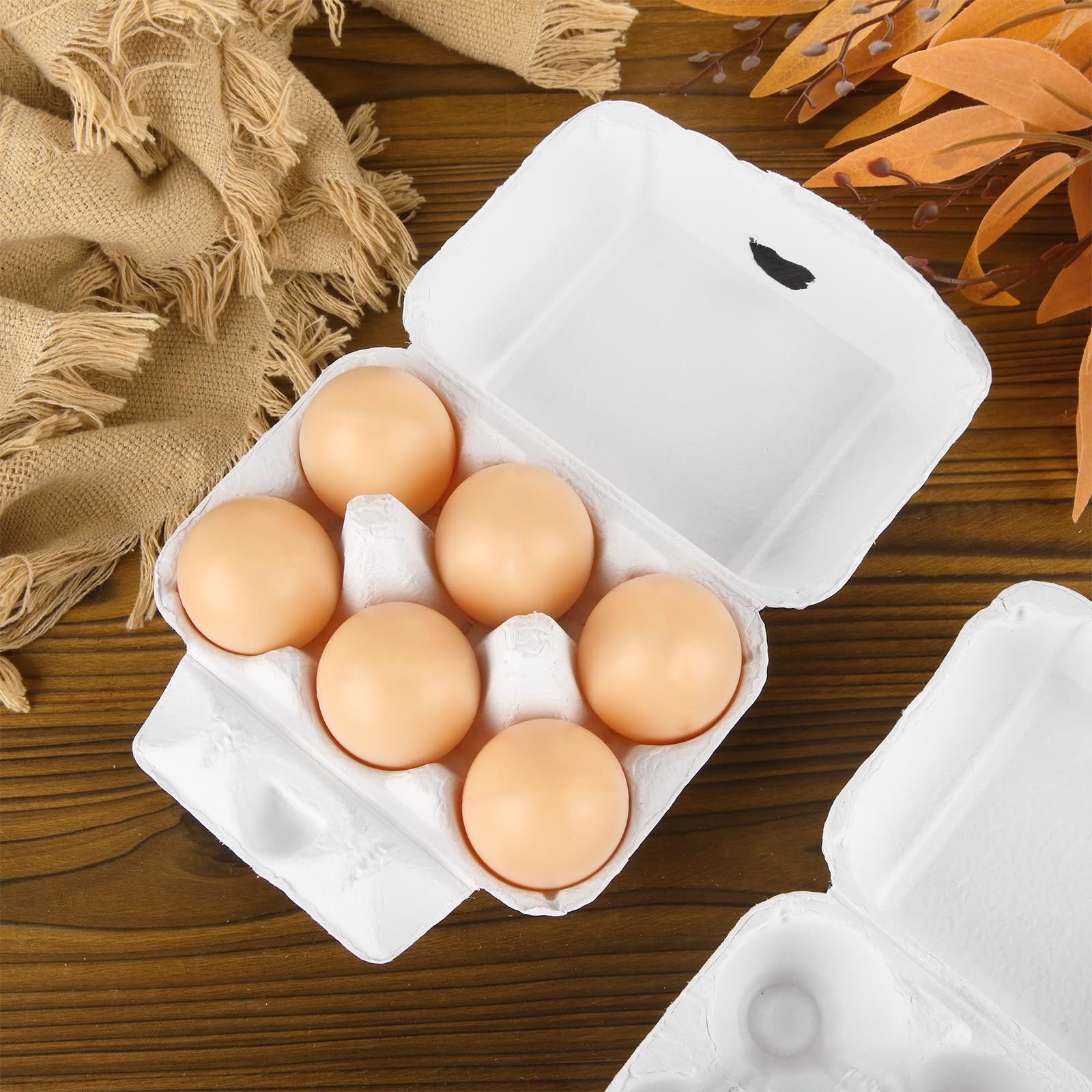 HANSGO 12PCS Paper Egg Cartons, Pulp Egg Holder Cardboard Dozen Egg Cartons 12 Count Egg Storage Containers for Family Farm Market Fridge for sale