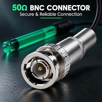 ORP Electrode Replaceable BNC Socket Probe for ORP Tester Meter Controller 300cm Long Cable Aquariums, Tanks, Ponds Measurement