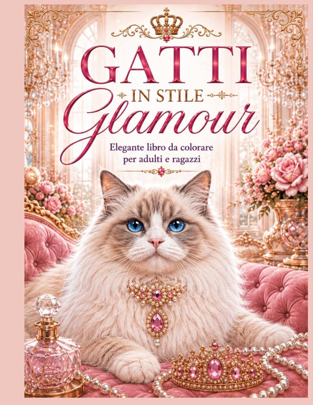 Gatti in Stile Glamour: Elegante libro da colorare per adulti e ragazzi