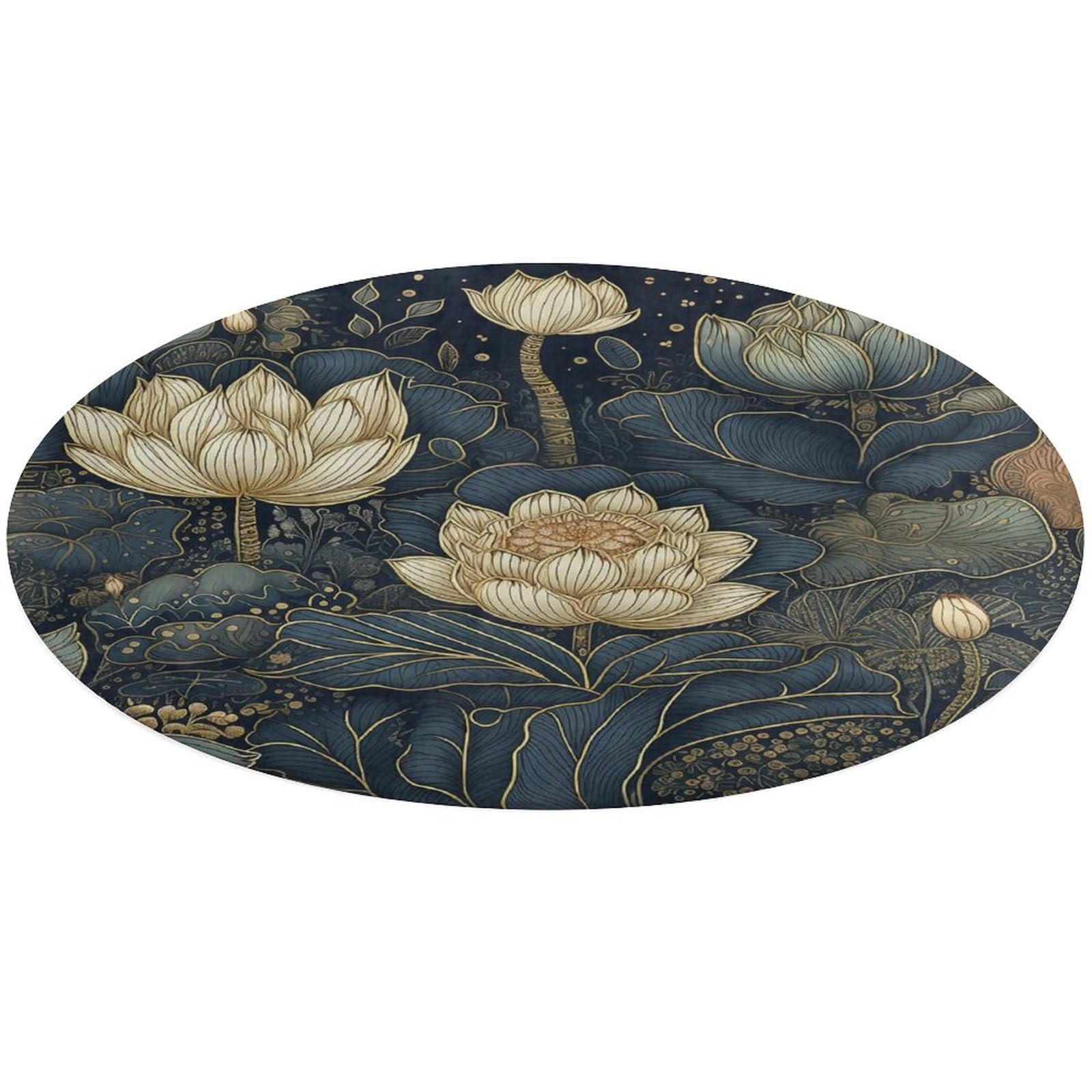 Alfombra pequeña de flores para cocina y baño con diseño lavable único
