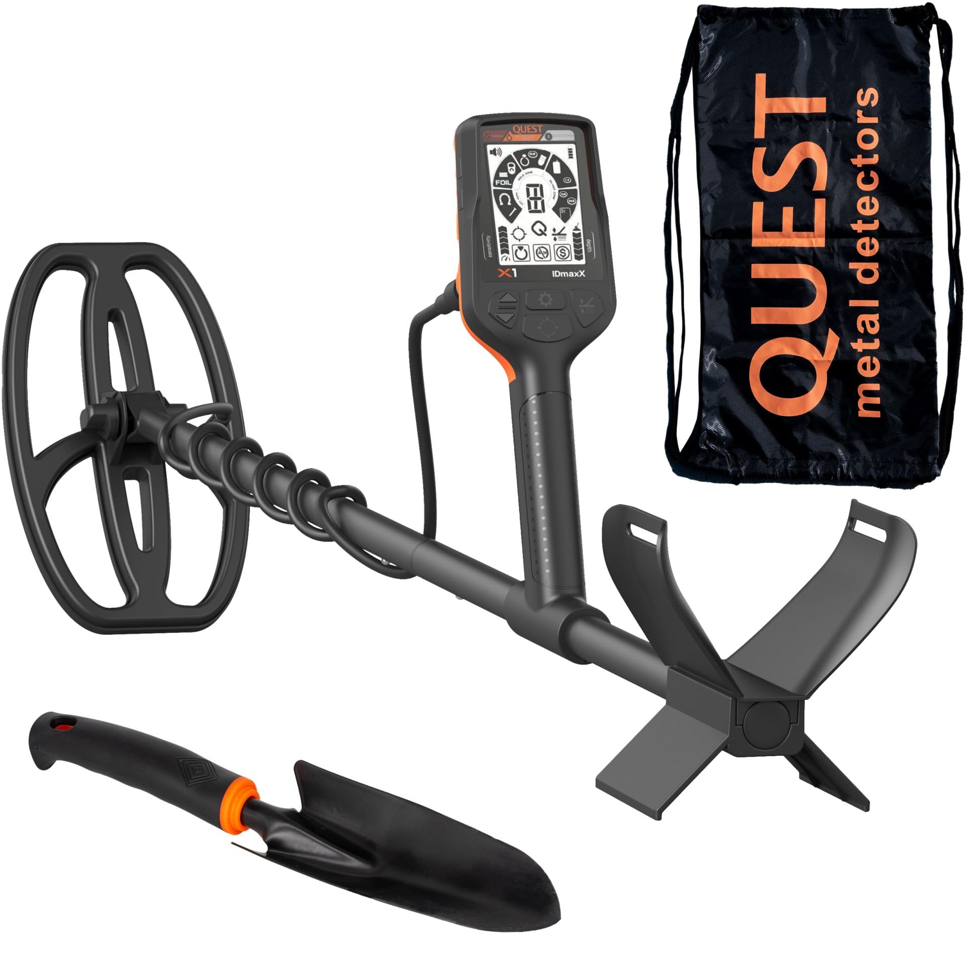 Quest X1 IDmaxX - Kit completo de detector de metales con accesorios