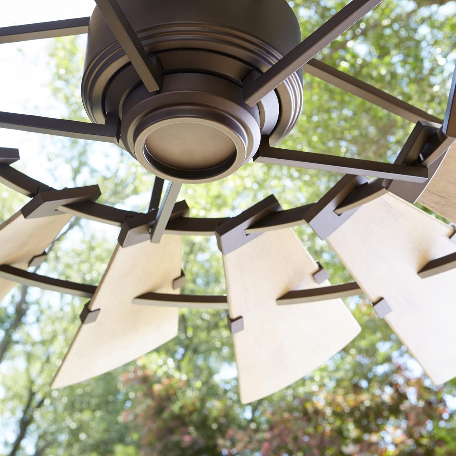 Quorum 196015-69 Transitional 60``Patio Fan from Windmill Collection in Bronze/Dark Finish,