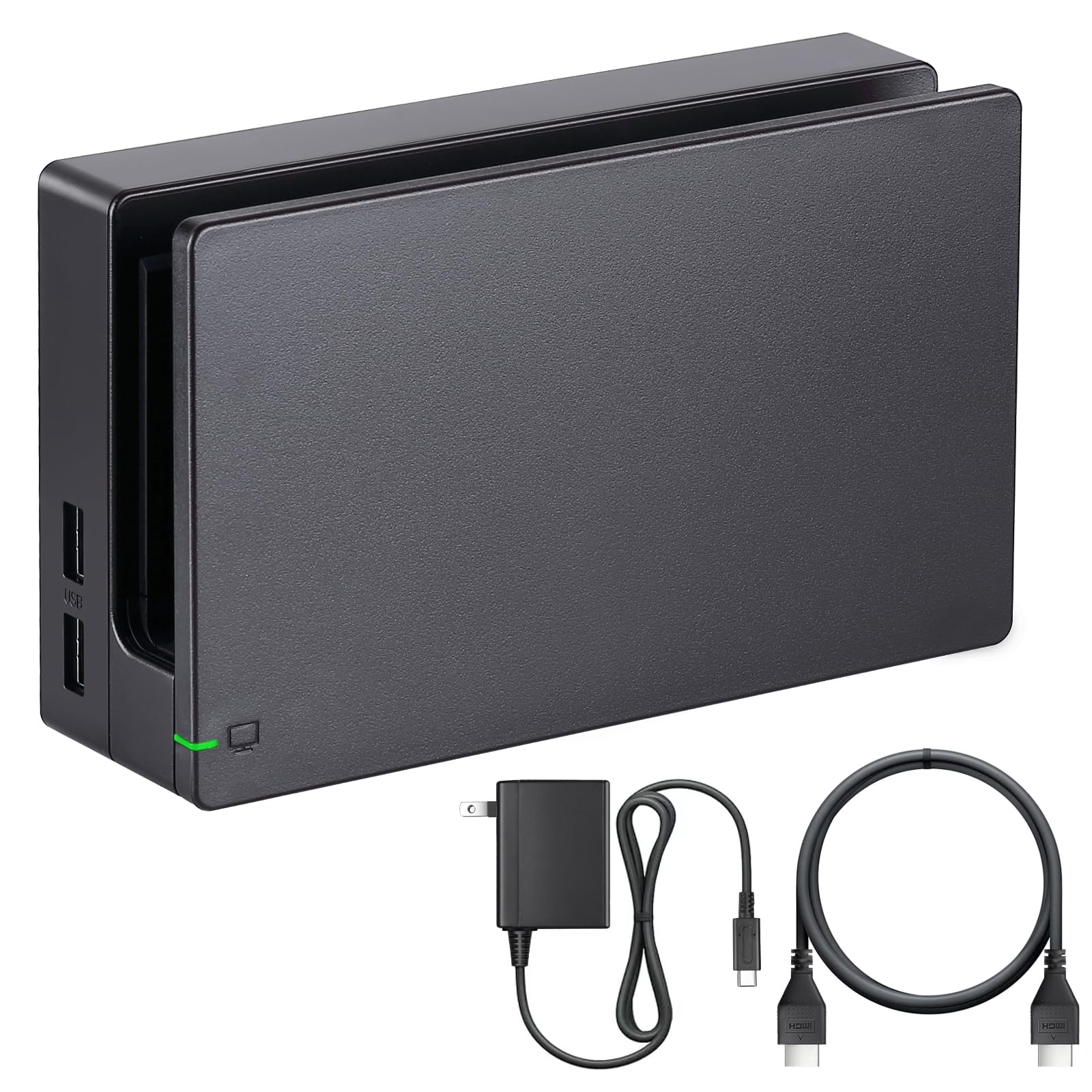 TV Dock Station for Switch - 3 in 1 Replacement TV Base Docking Station Set with Upgraded IC Module, Charger, HDMI Cable Accessories for Switch Console - Not for Switch 2