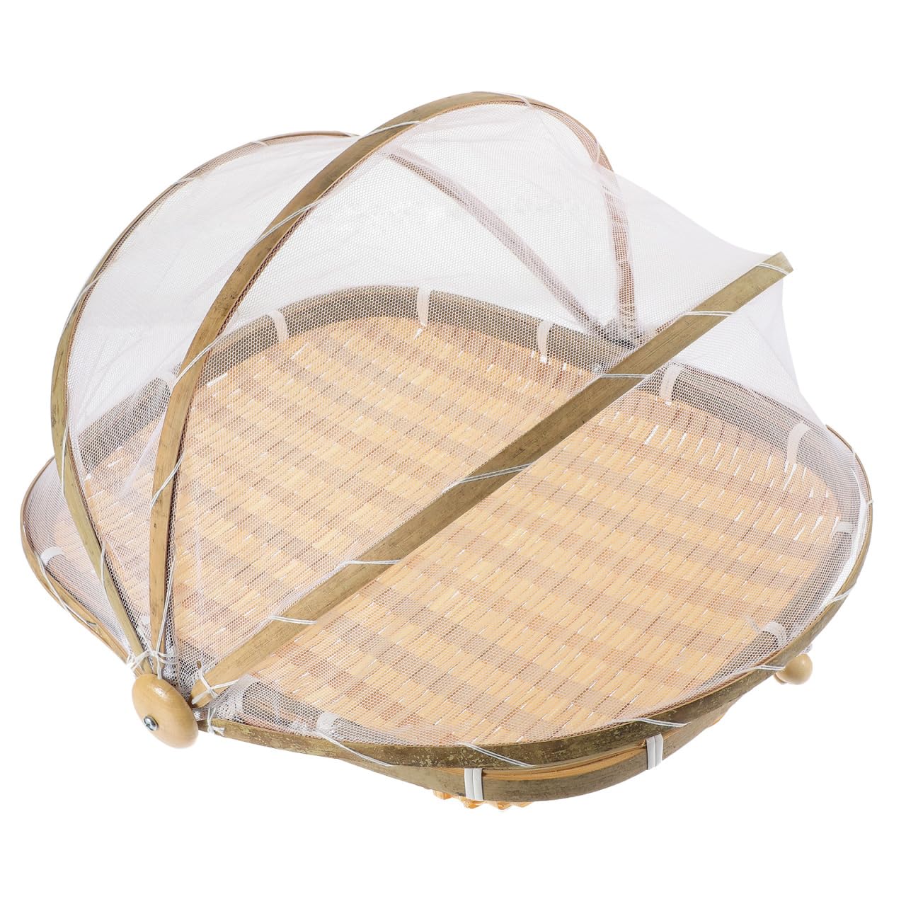 Tentes de nourriture pour service en plein air sur plateau de fruits en bambou