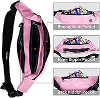 Vista 108 de Riñonera para hombres y mujeres, impermeable, para deportes, para viajes, senderismo, correr