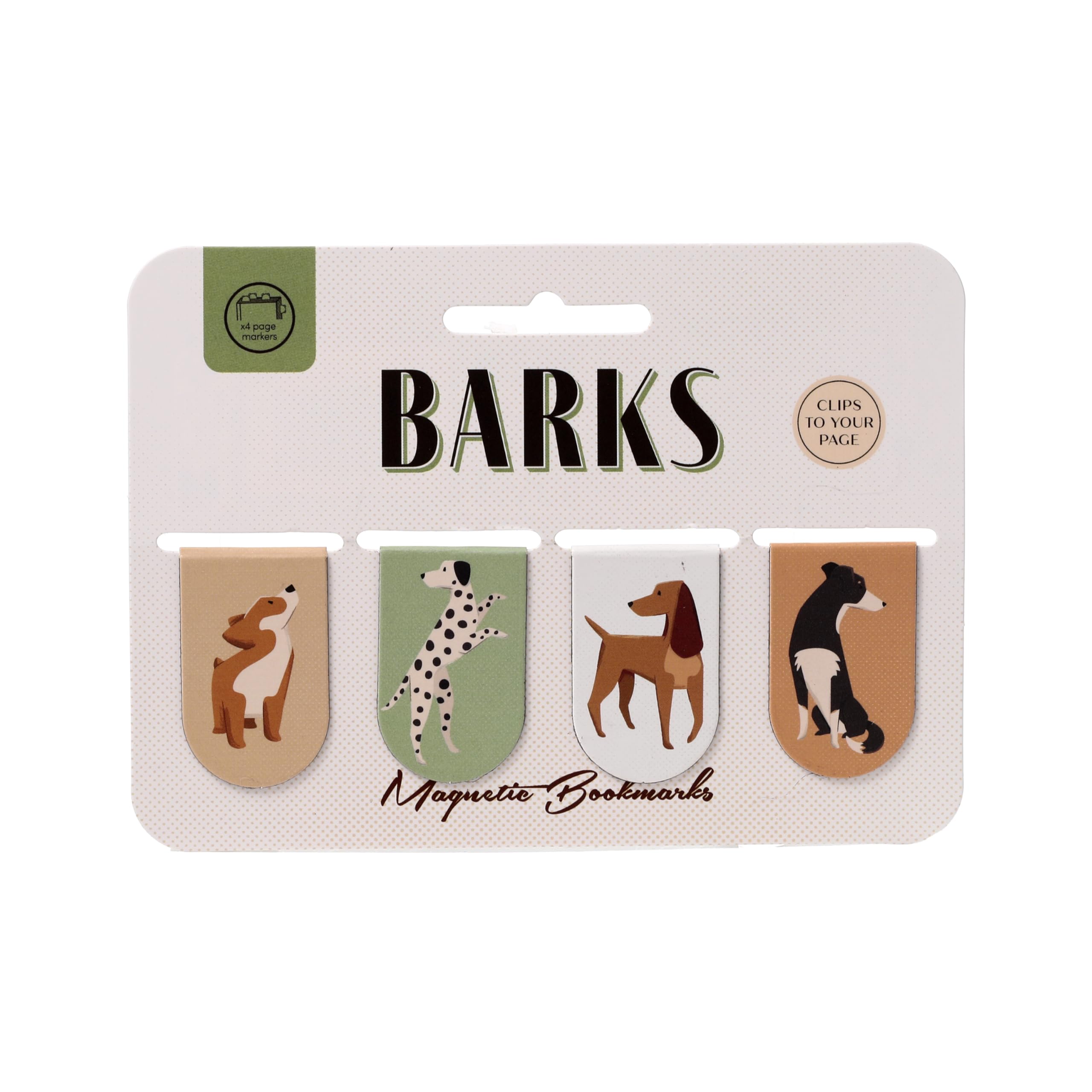 Puckator Barks Dog Magnetic Bookmark Set