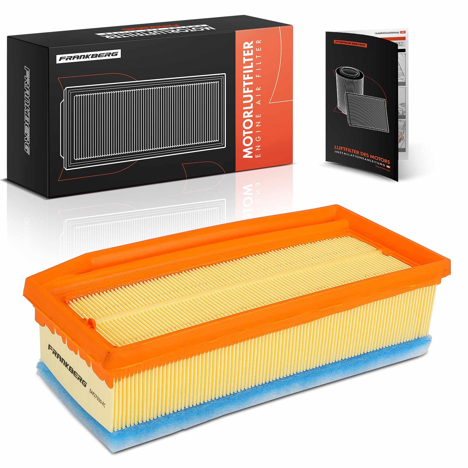Frankberg Engine Air Filter Diesel/Petrol Compatible with Dokker Express Box/MPV Duster HM HS Duster Box LodG.Y JS Logan II S.a.n.d.e.r.o II Replace# 165460509R