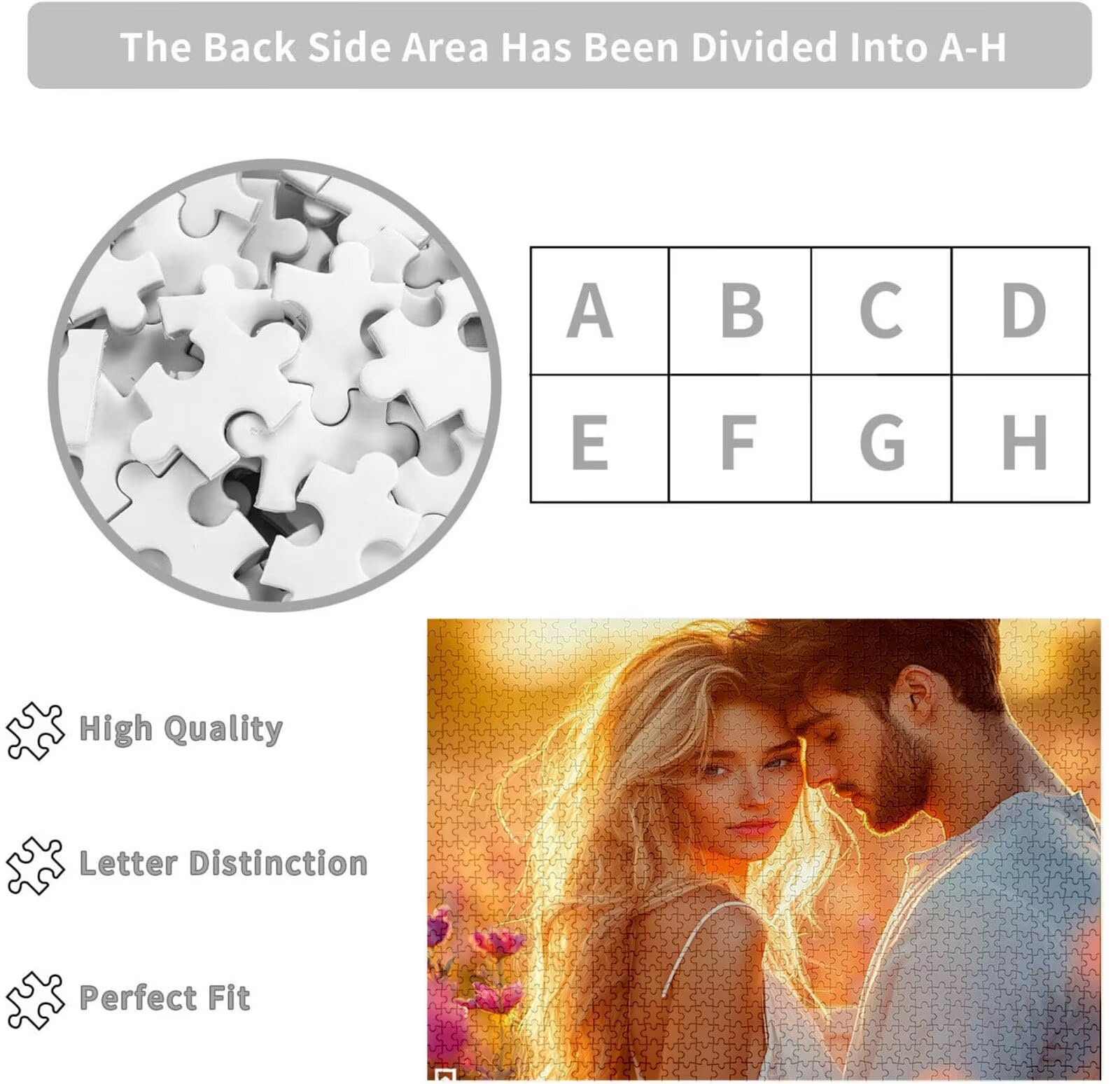 Spersonalizowana łamigłówka ze zdjęciem 1000 1500 2000 3000 4000 5000 sztuk Drewniane Puzzle Spersonalizowane z Twoim Obrazem Oryginalny prezent, z tekstem Rodzina, Zwierzęta, Urodziny, Boże
