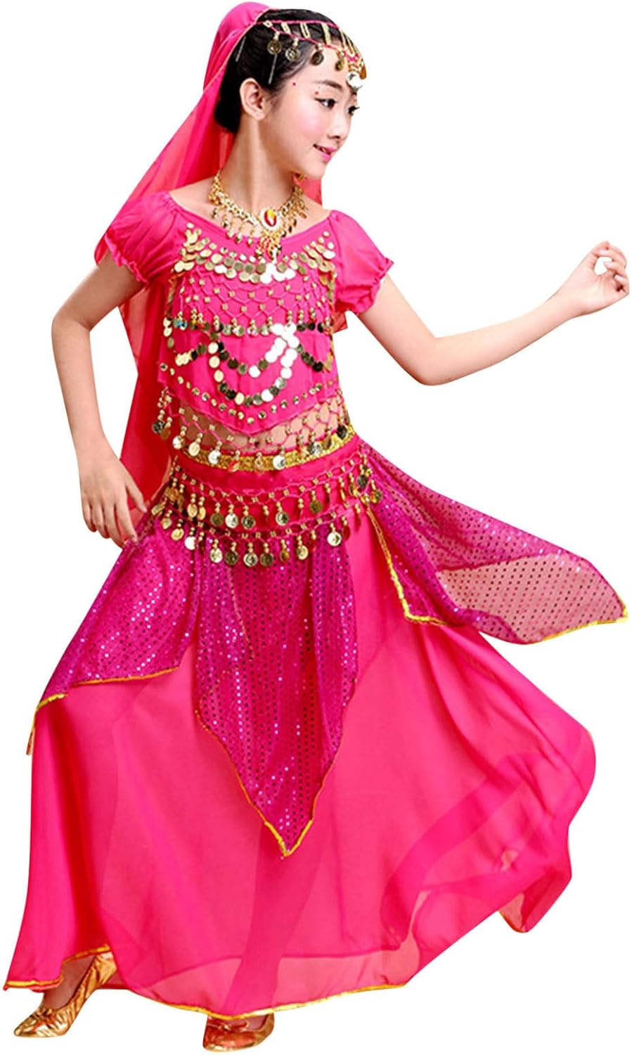 Gonna Da Ballo Con Nappe Per Bambina - Tulle E Cotone Per Latino, Carnevale E Danza - Foto 3