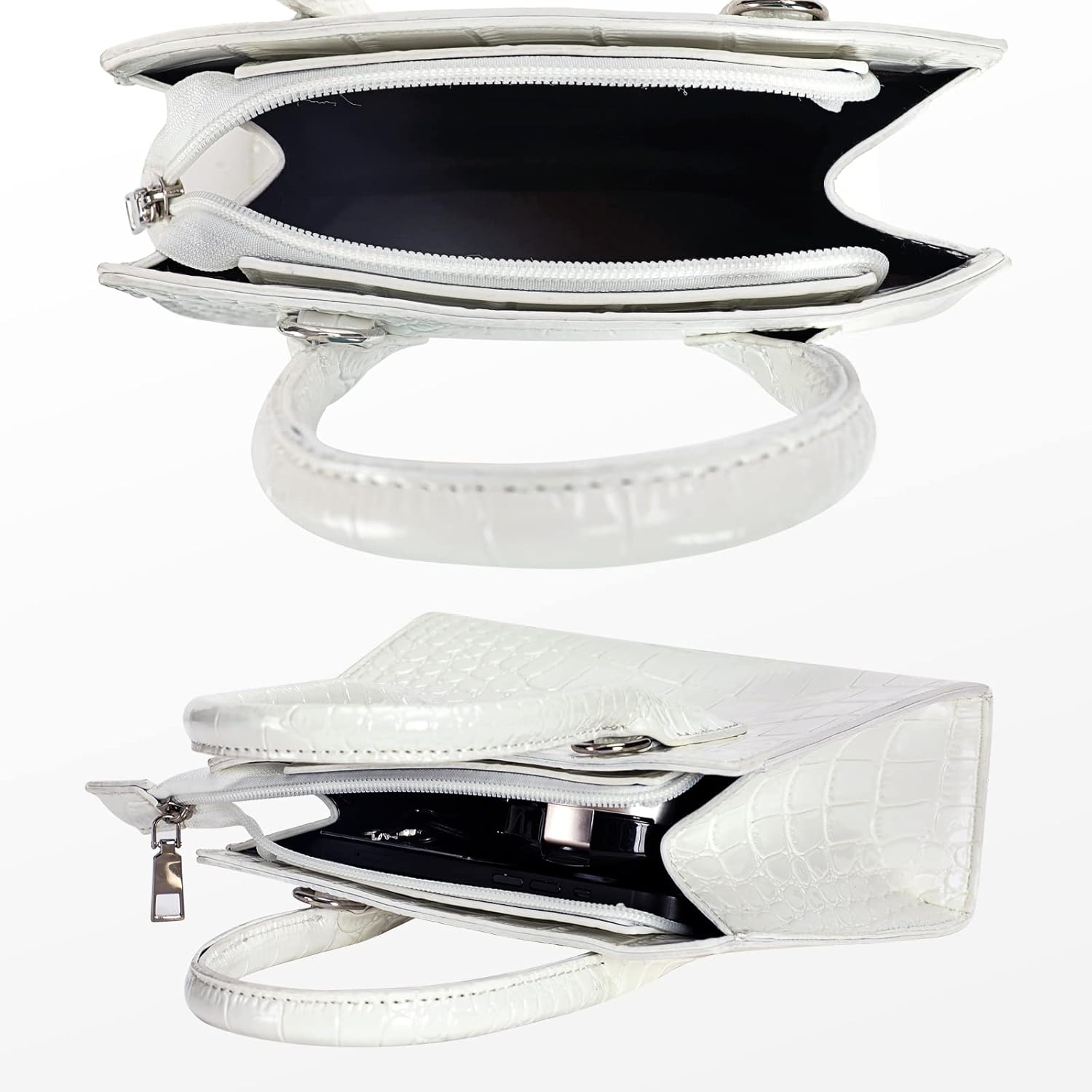 FRANSHION Small Crossbody Handbag for Women, Trendy Mini Cell Phone Purse, Womens Top Handle Handbag, Vegan Leather: Handbags: 