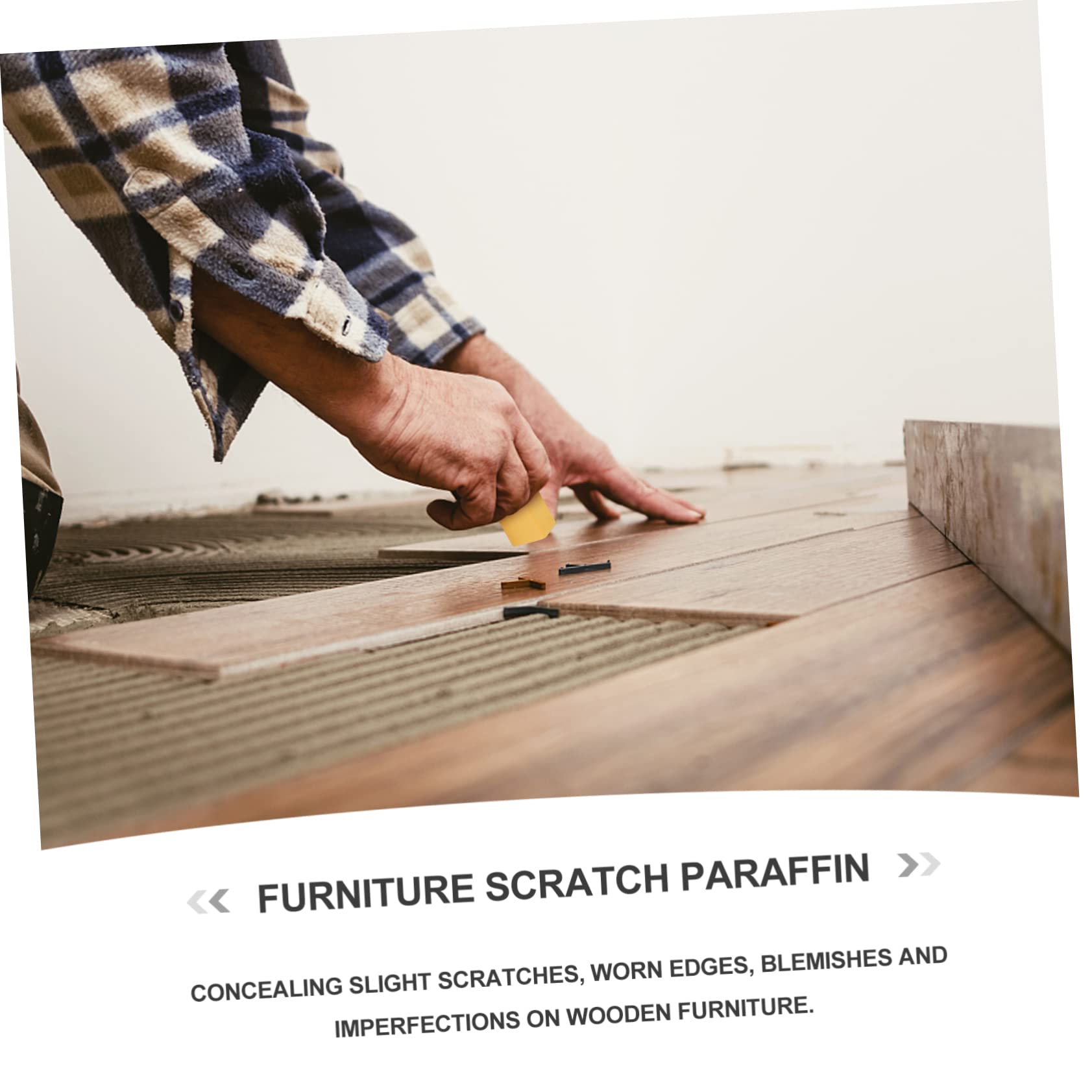 PLAFOPE Cera Reparadora Para Reparar Muebles Blocs De Parafina Para Bricolaje Oculta Rayones y Manchas