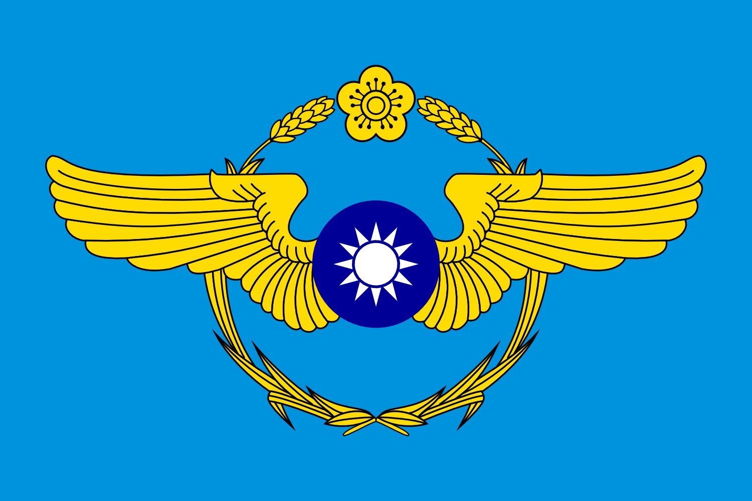 Drapeau Republic of China Air Forces 1948 grand pavillon militaire